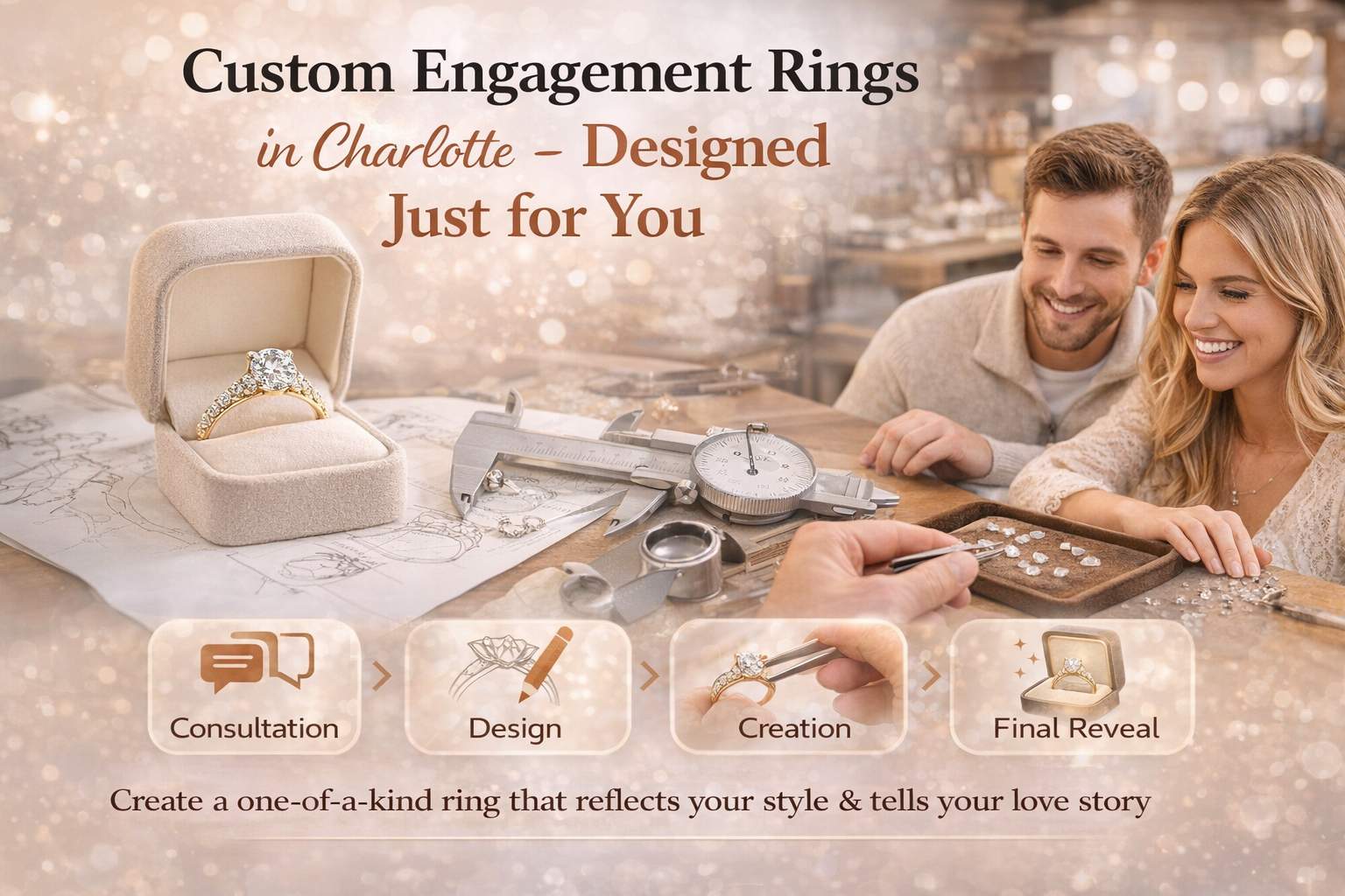 Custom Engagement Rings in Charlotte – Designed Just for You