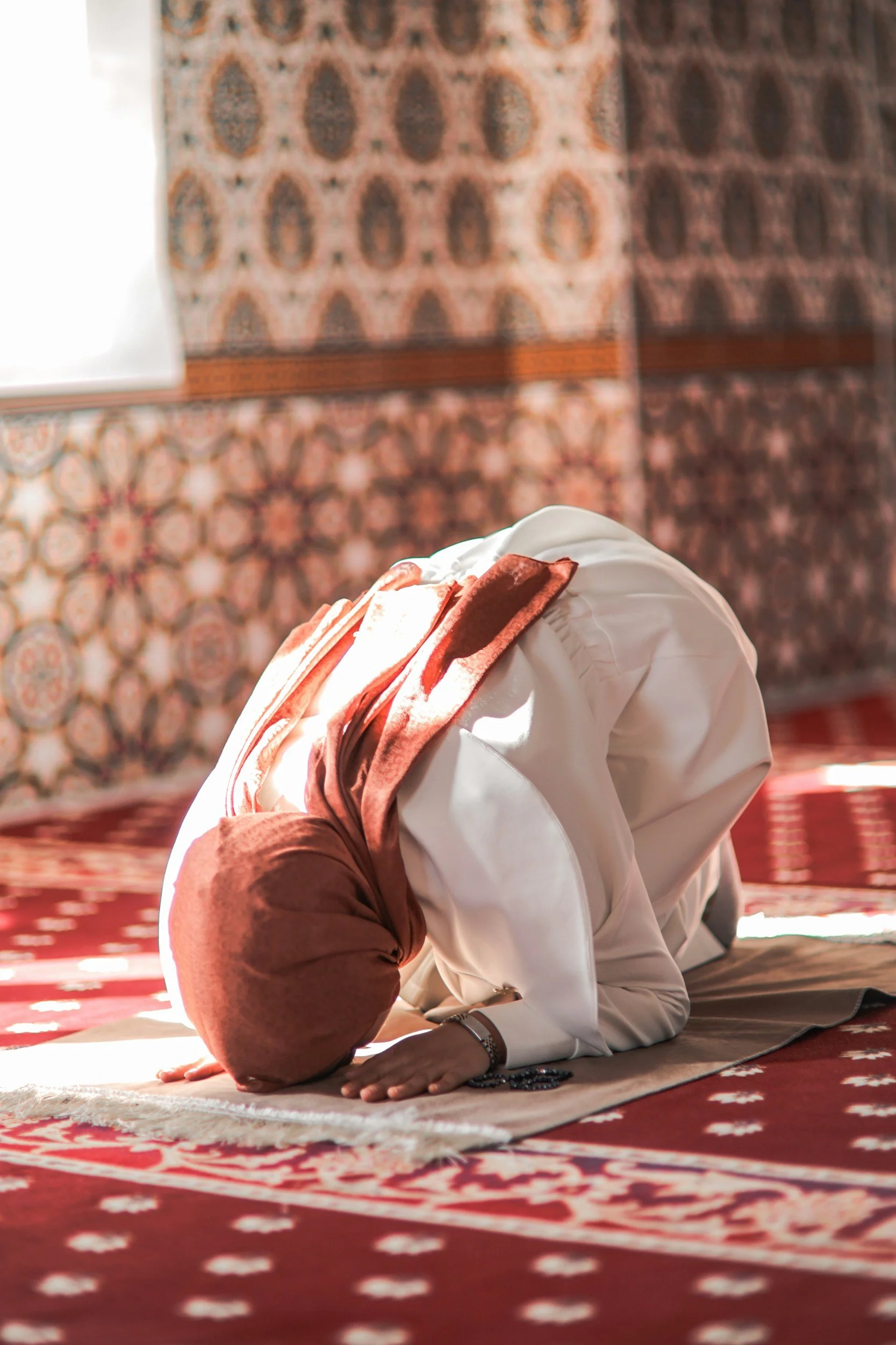 Muslim woman in sajdah (prostration)