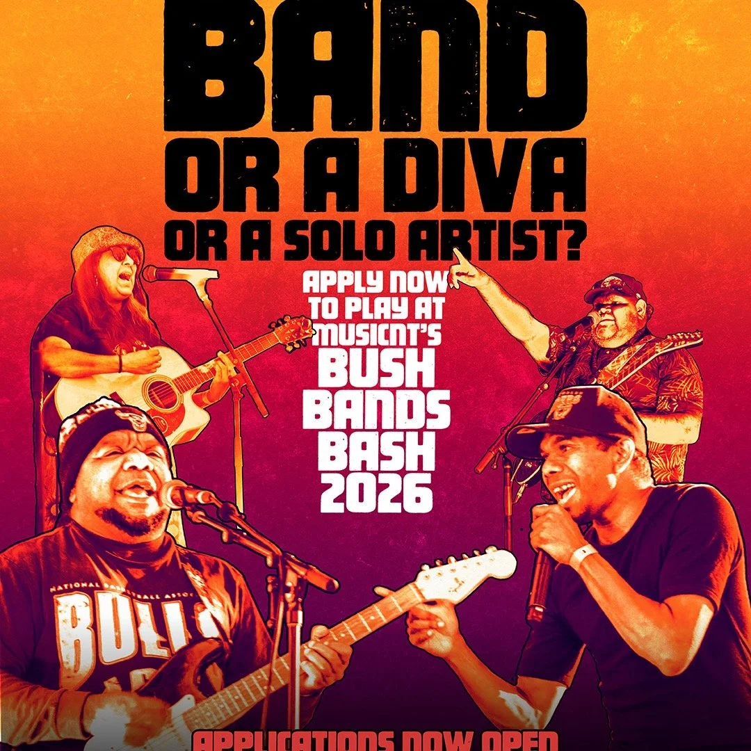 APPLICATIONS OPEN: Bush Bands 2026!
Our friends at @musicnt are calling on remote Indigenous bands and artists to apply for this year's Bush Bands program!
This is an incredible opportunity to level up your music career, get mentored by industry pros