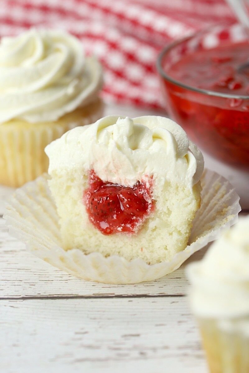 Homemade Filled Cupcakes