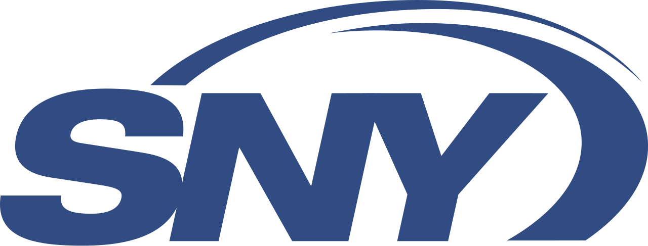 Logo of SNYD, featuring the letters S, N, and Y in dark blue with a swoosh design above.
