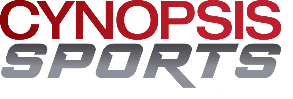 Logo for Cynopsis Sports Media Awards with the words 'Cynopsis' in red, 'Sports' in gray, and 'Media Awards' in white.