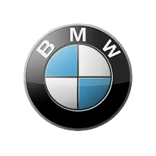 BMW logo with black, white, and blue colors