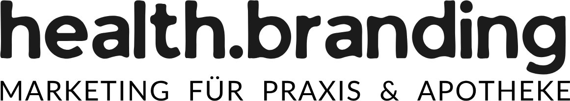 Das Bild zeigt den Schriftzug 'health.branding' in schwarzer Schrift vor transparentem Hintergrund.
