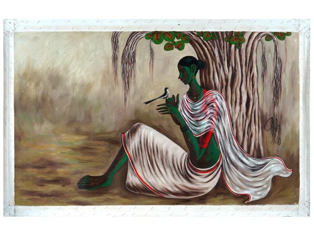 B. Prabha painted the harsh reality of life for many indian women