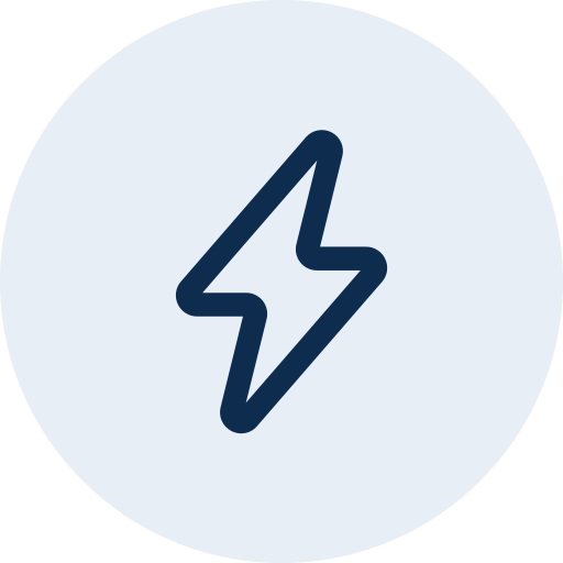 Icon of a lightning bolt.