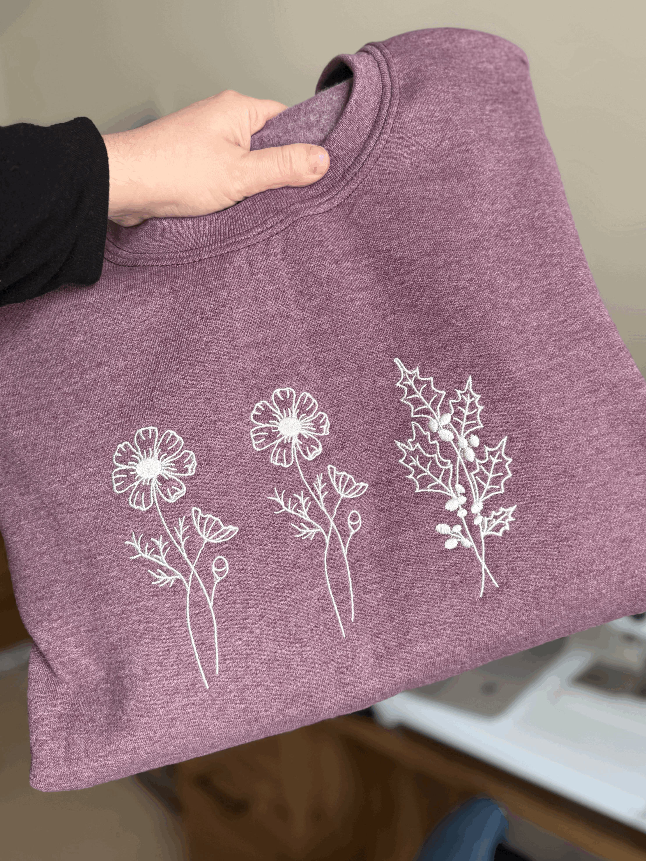 Birth Month Flower Sweatshirt