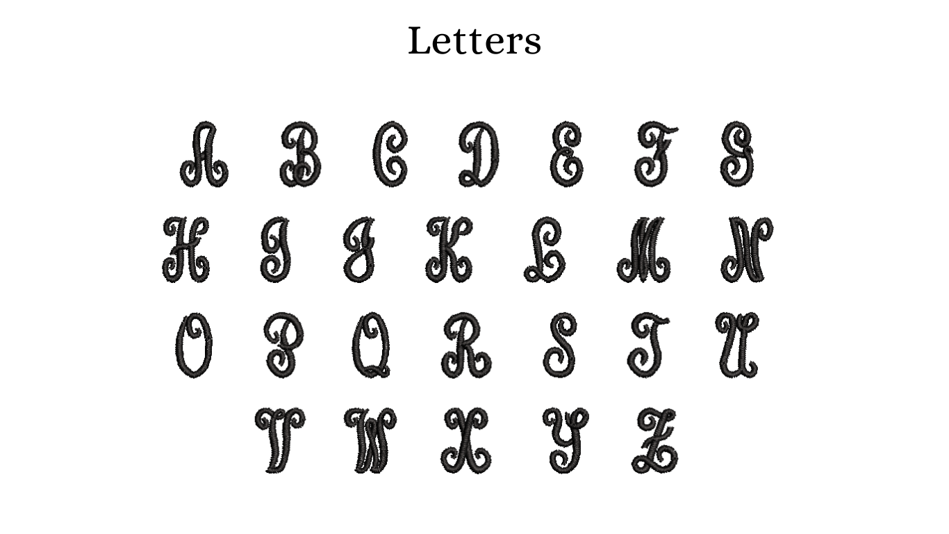 heart locket initials font