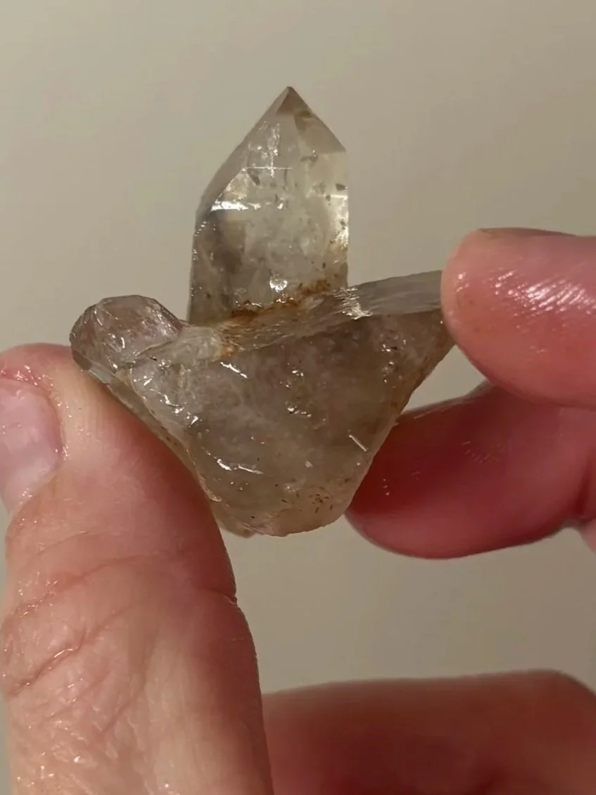 Clear quartz crystal