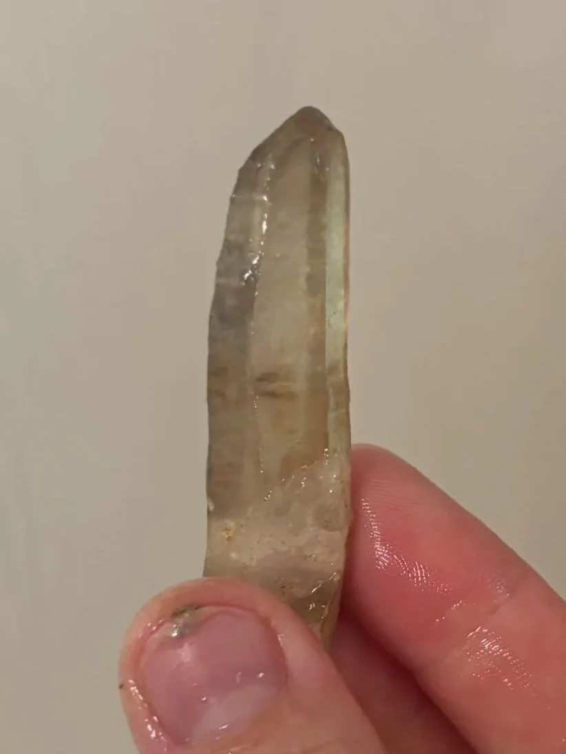 Clear quartz crystal