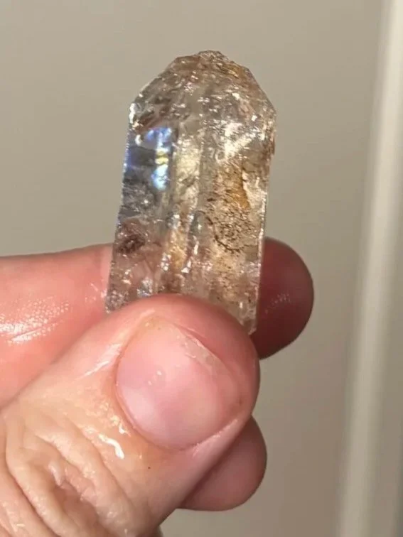 Clear quartz crystal