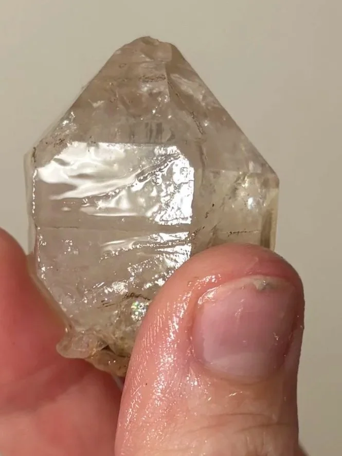 Clear quartz crystal