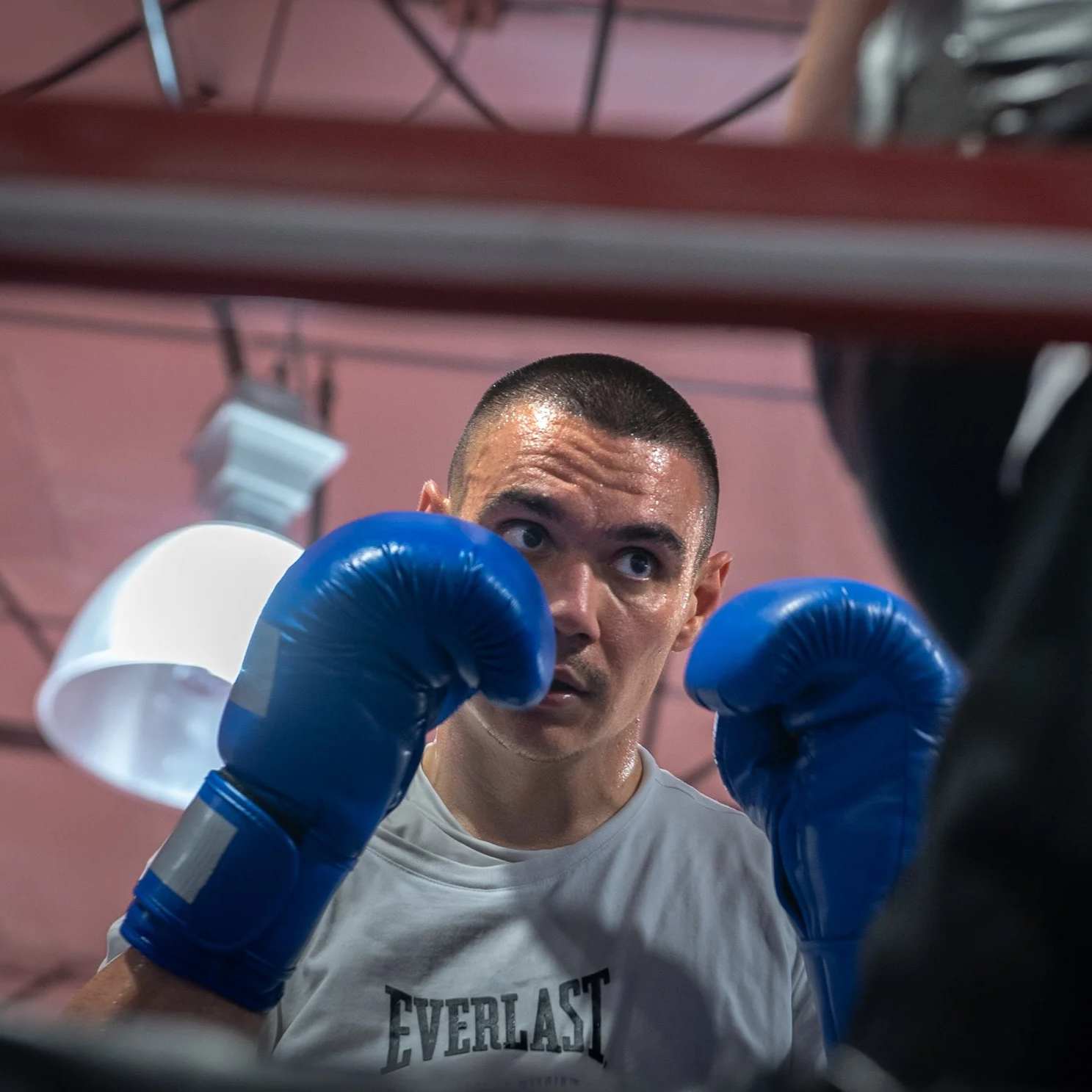 Boxer Tim Tszyu training in Las Vegas