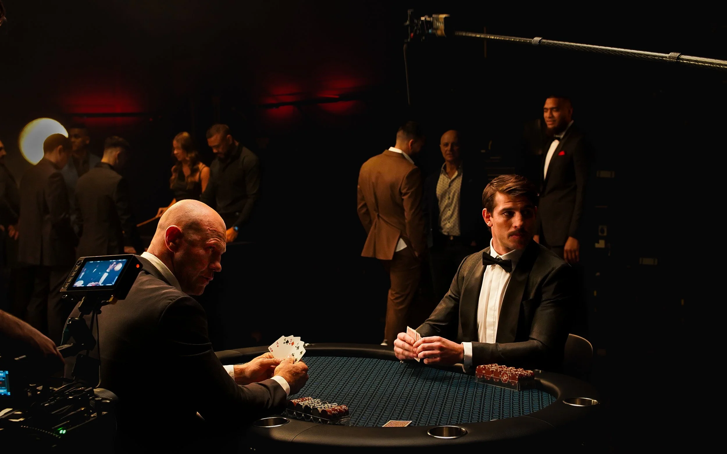 Behind the scenes of a boxing promo