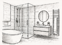 Bathroom renovation and installation services by Ronview Construction in Dublin and nationwide.