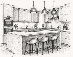 Kitchen renovation and installation services by Ronview Construction in Dublin and nationwide.