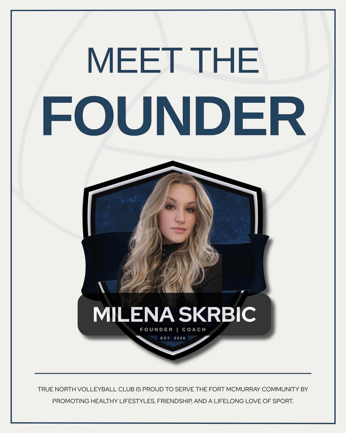 MEET THE FOUNDER 🤍🏐

True North Volleyball Club was built from a passion for the game and a desire to give back to the Fort McMurray community.

From starting volleyball at a young age, to playing at the collegiate level, to now coaching and creati