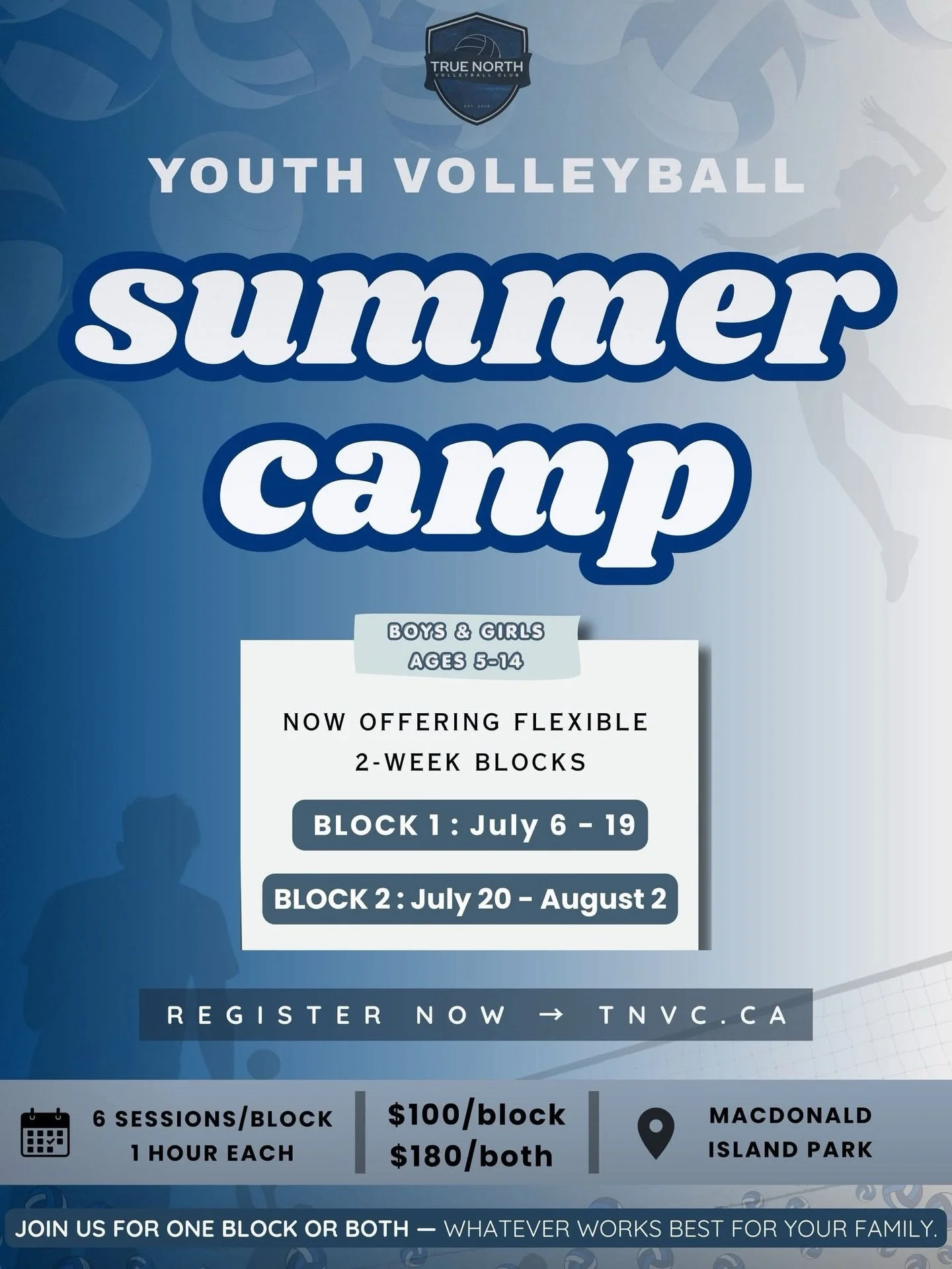 ☀️ SUMMER CAMP REGISTRATION IS NOW OPEN ☀️

After hearing feedback from many of our families, we&rsquo;ve adjusted our summer programming to better accommodate parents&rsquo; schedules and summer plans.

Our Summer Camp has been split into TWO flexib