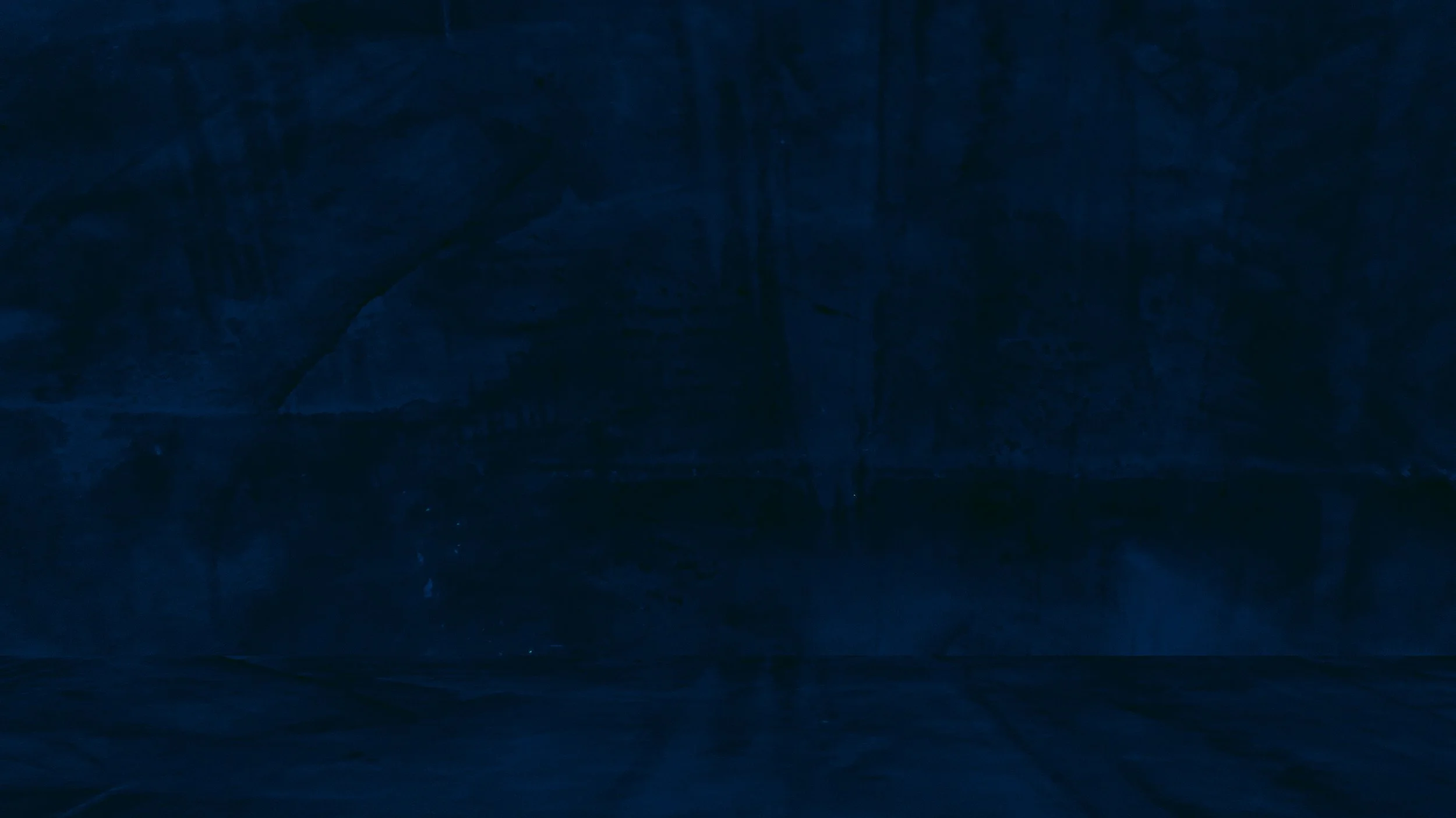 Dark, blue-toned abstract background with subtle textures and patterns.