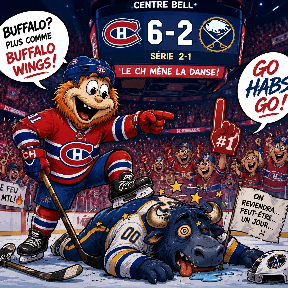 Superbe match ce soir!

&Ccedil;a fait vraiment longtemps que je n&rsquo;ai pas dit &ccedil;a, mais...

&Ccedil;a commence a sentir la coupe! 🎉