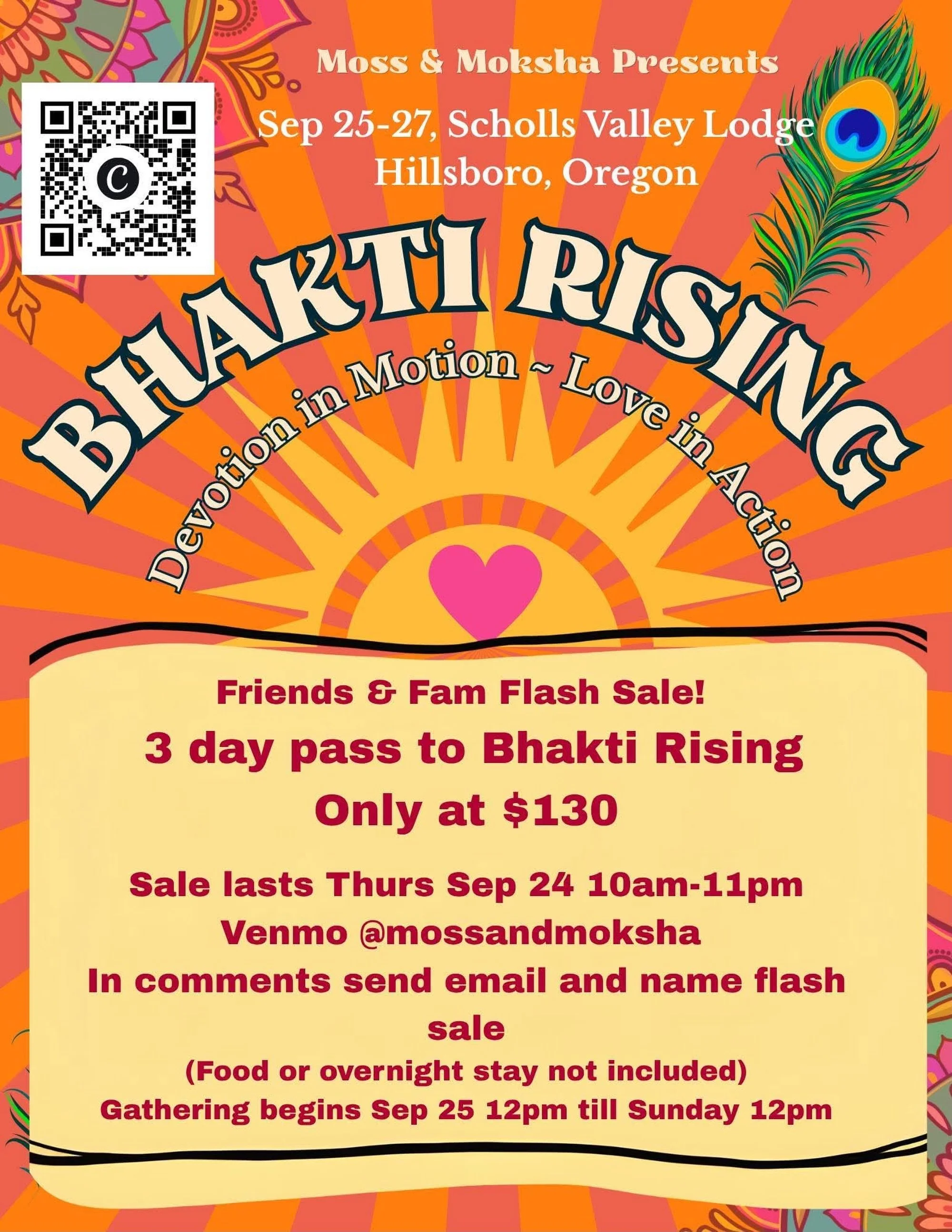 Hey Sharanam Community, if you haven&rsquo;t got your tickets to join us at Bhakti Rising now is the time! We will have a tranquil sacred space for you to relax and introspect while you are there as well as a spot for healing arts and intuitive readi