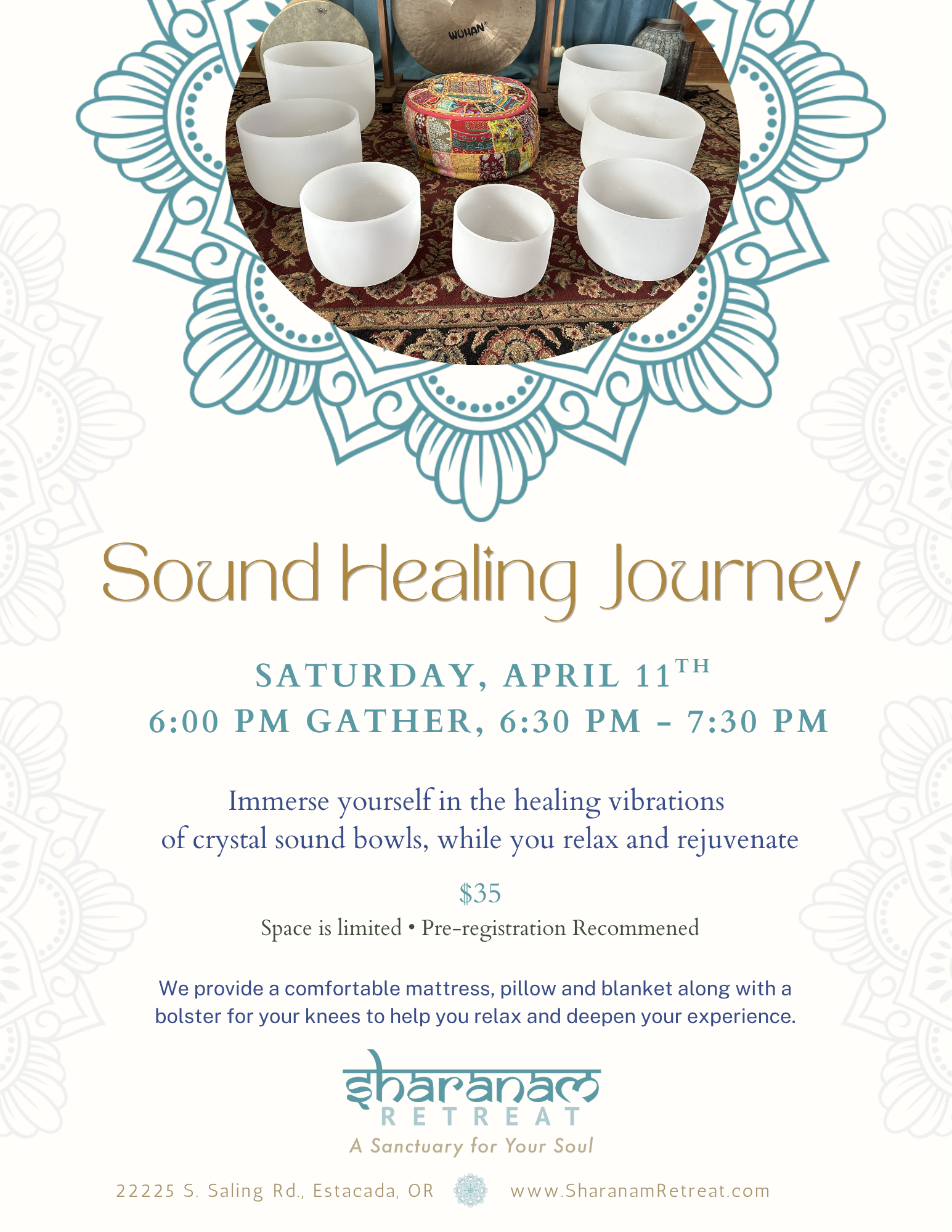 April Sound Healing Journey