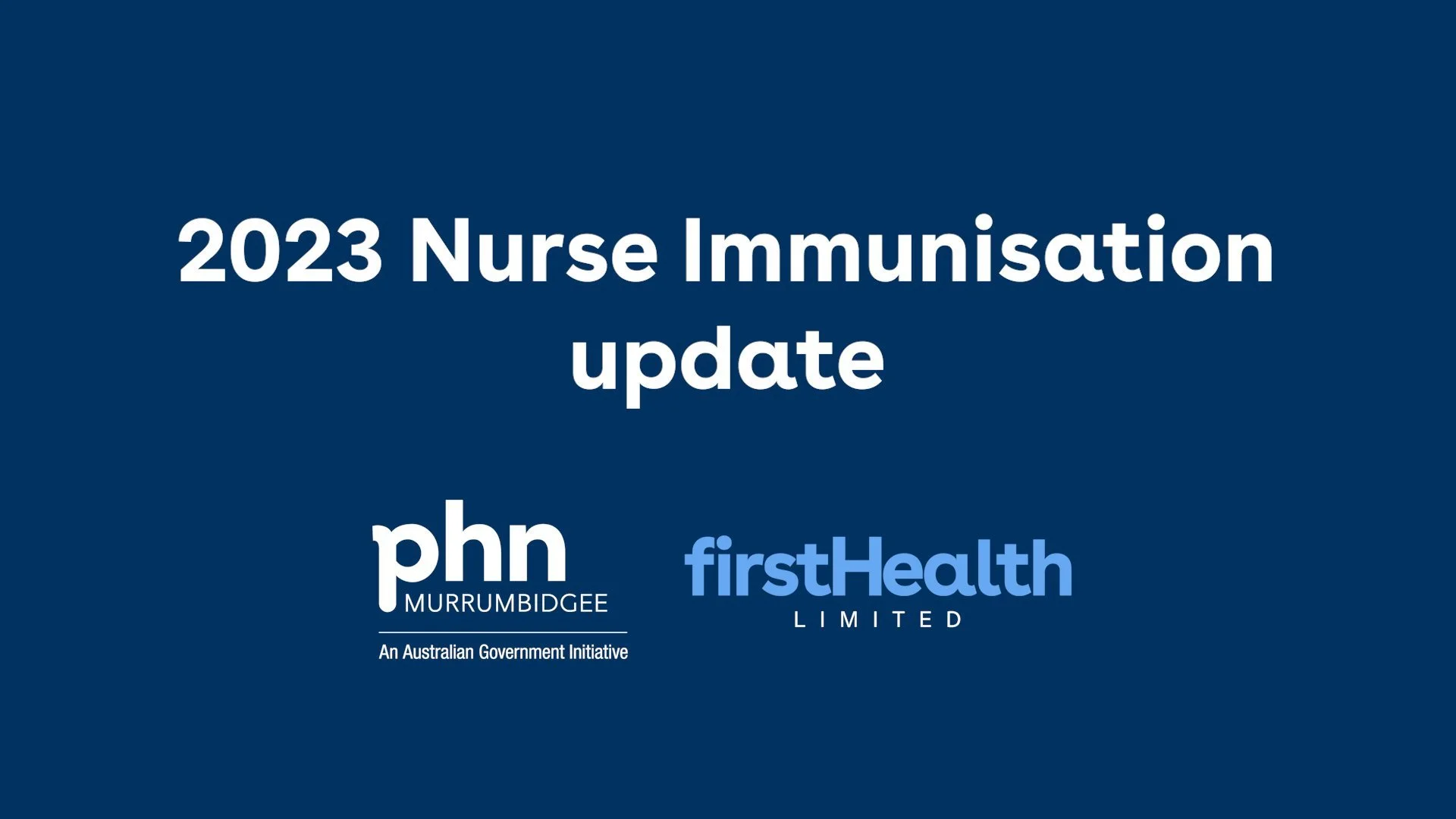 Nurse Immunisation Update 2023