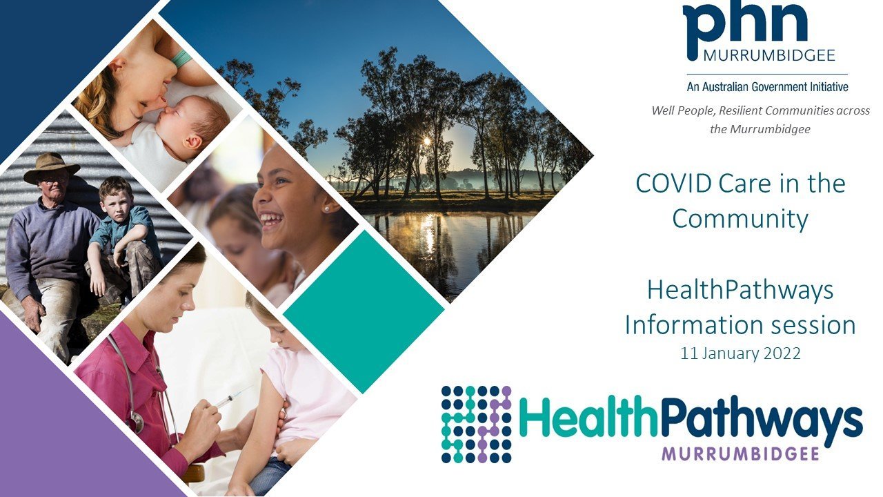 COVID Care in the Community - Healthpathways information session