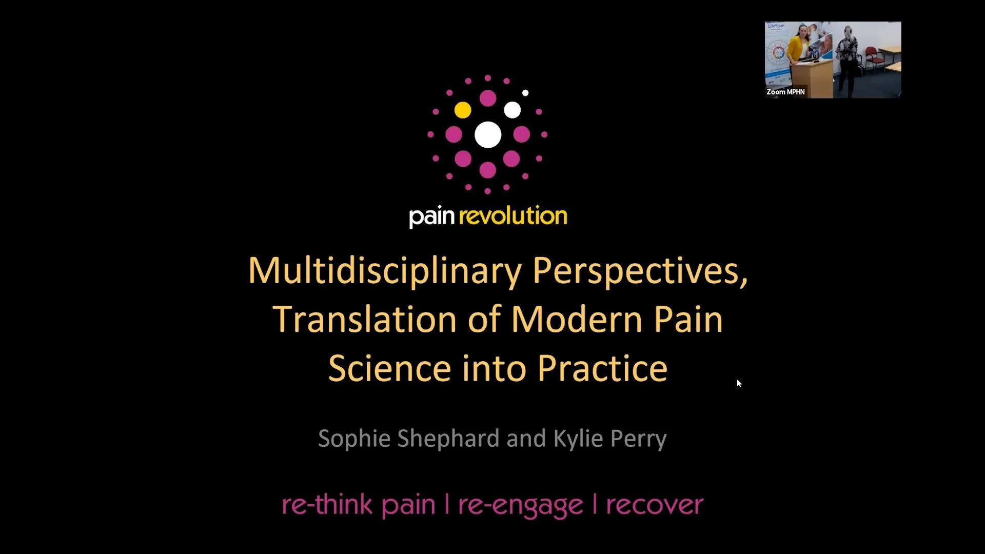 Multidisciplinary perspectives: Translation of modern pain science into practice