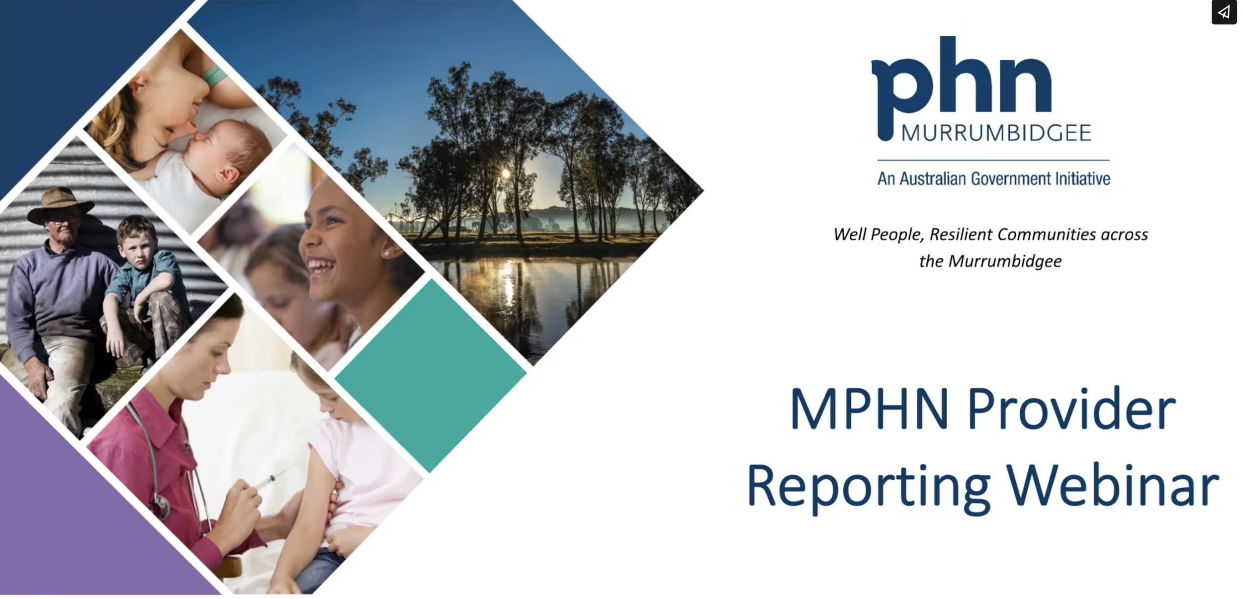 MPHN Provider Reporting Webinar
