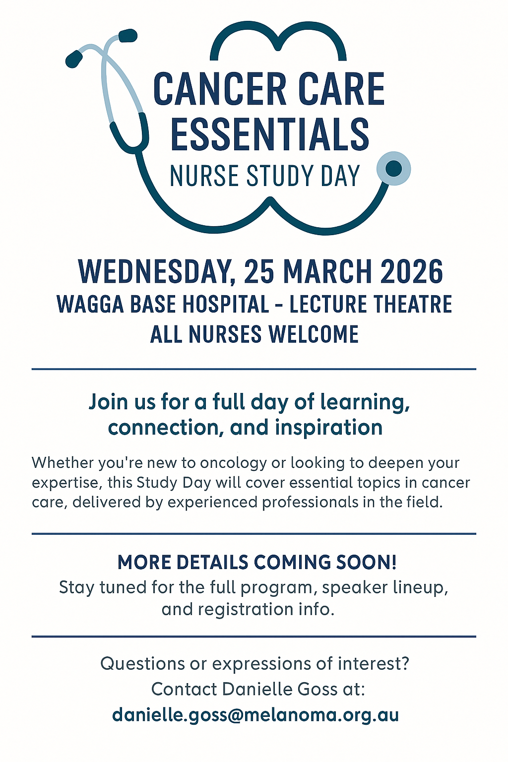 Melanoma Institute Australia: Cancer Care Essentials Nurse Study Day