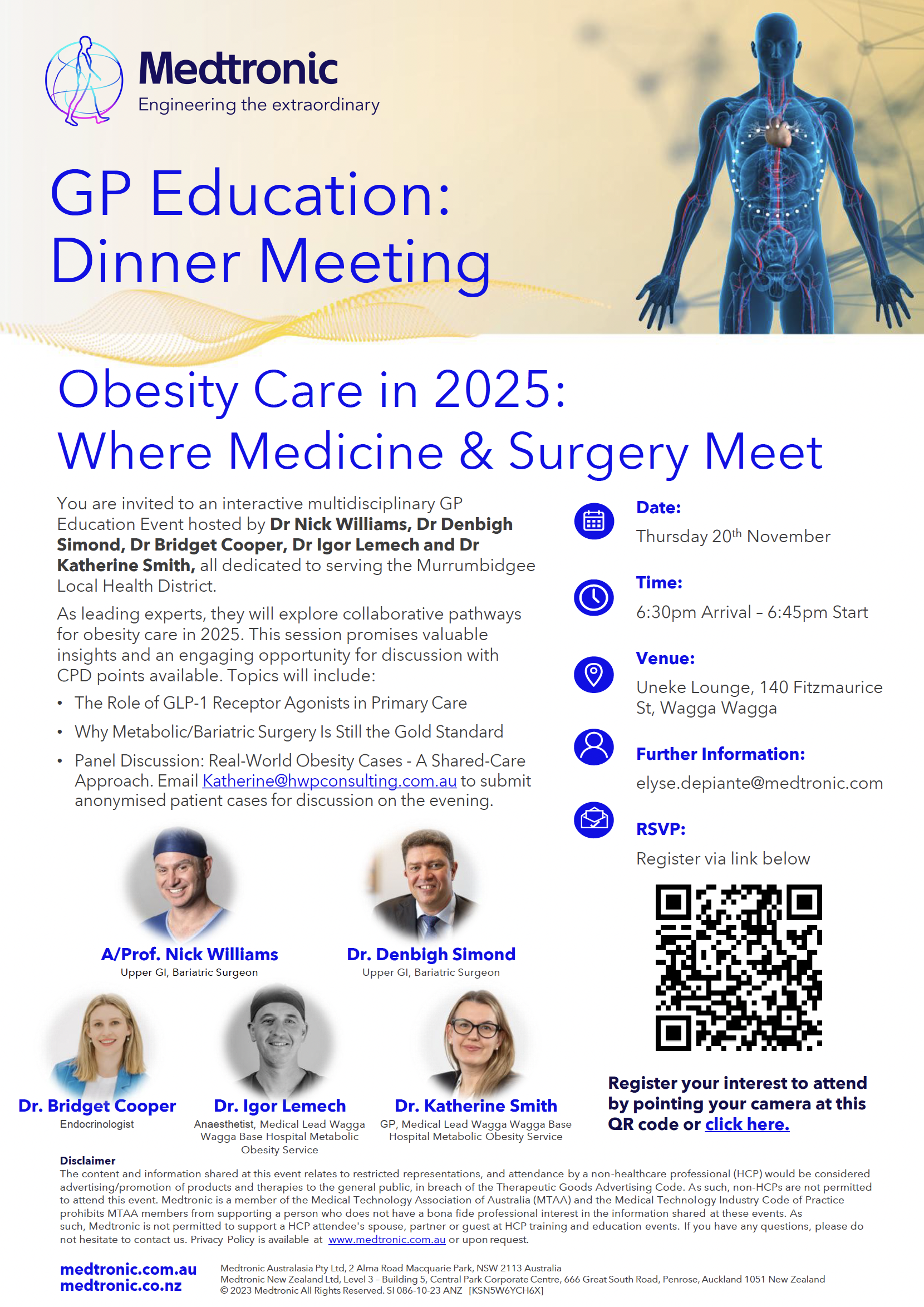Obesity Care in 2025: Where Medicine &amp; Surgery Meet (Wagga)
