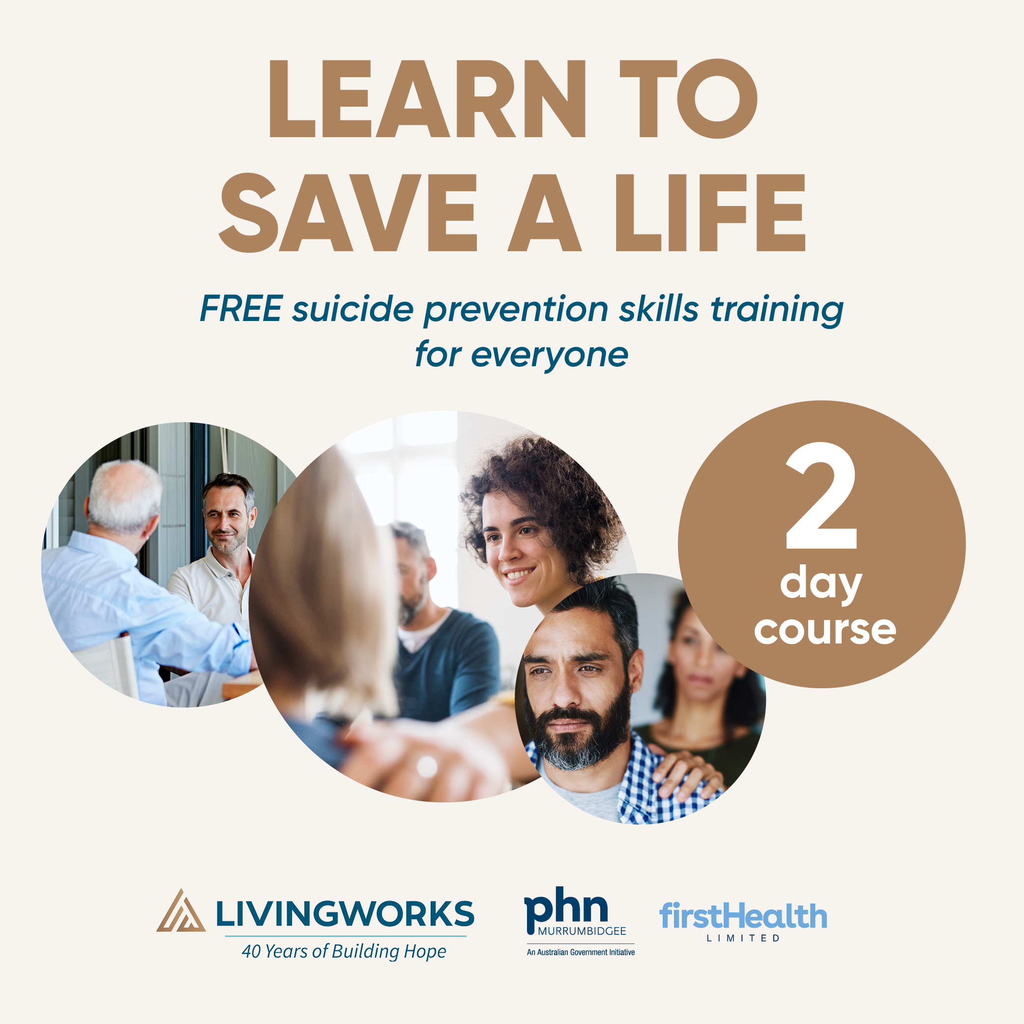 ASIST - FREE suicide prevention skills training – Deniliquin