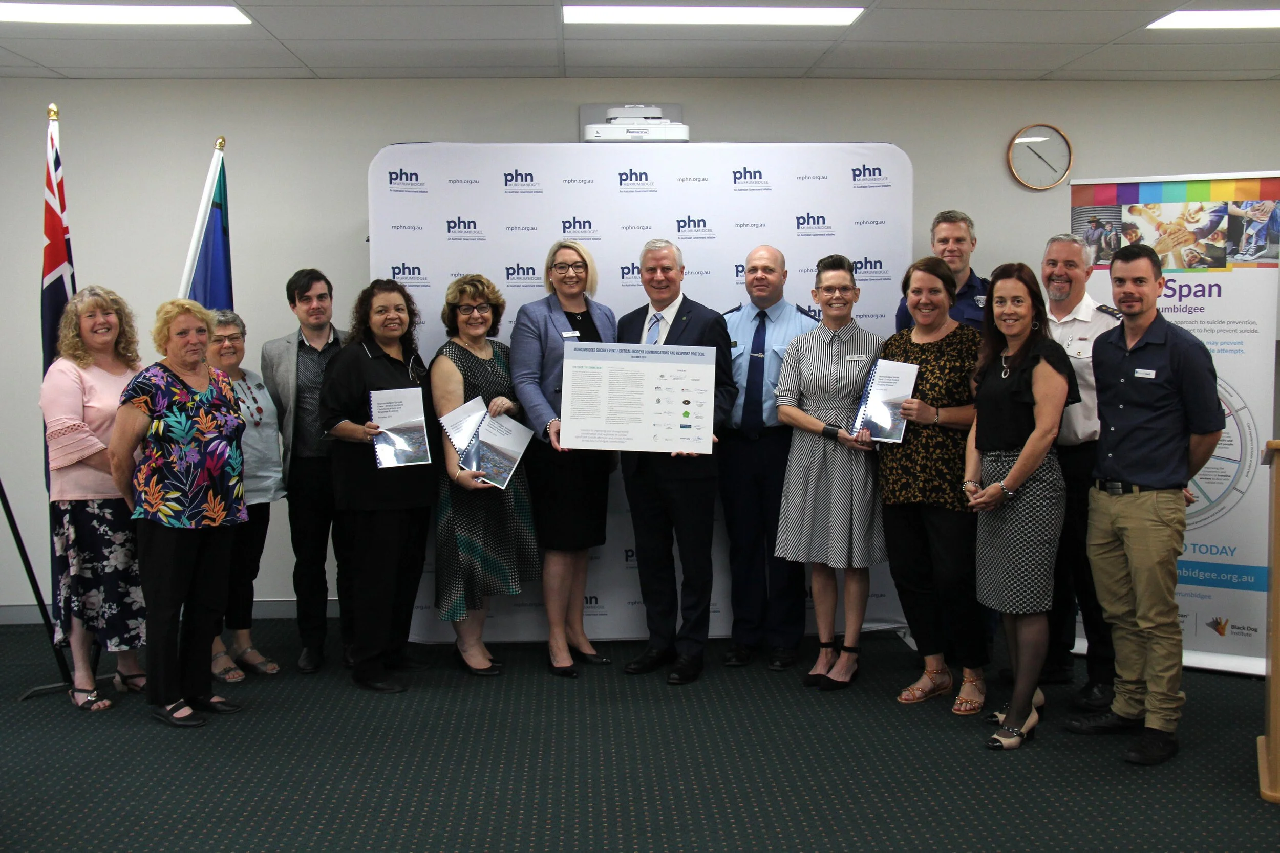 Region wide commitment to suicide and critical incident support