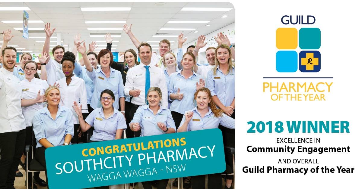 Southcity Pharmacy Wagga wins 2018 Pharmacy of the Year