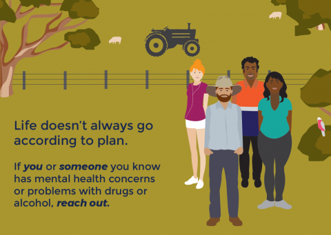 After hours mental health, drug and alcohol support