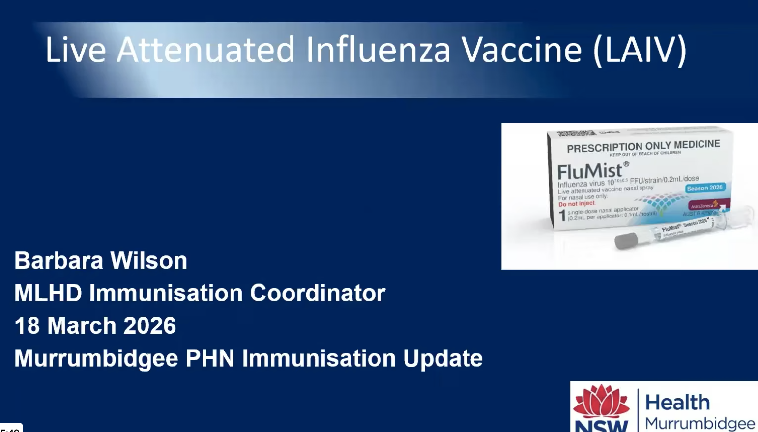 2026 Nurse Immunisation Online Update