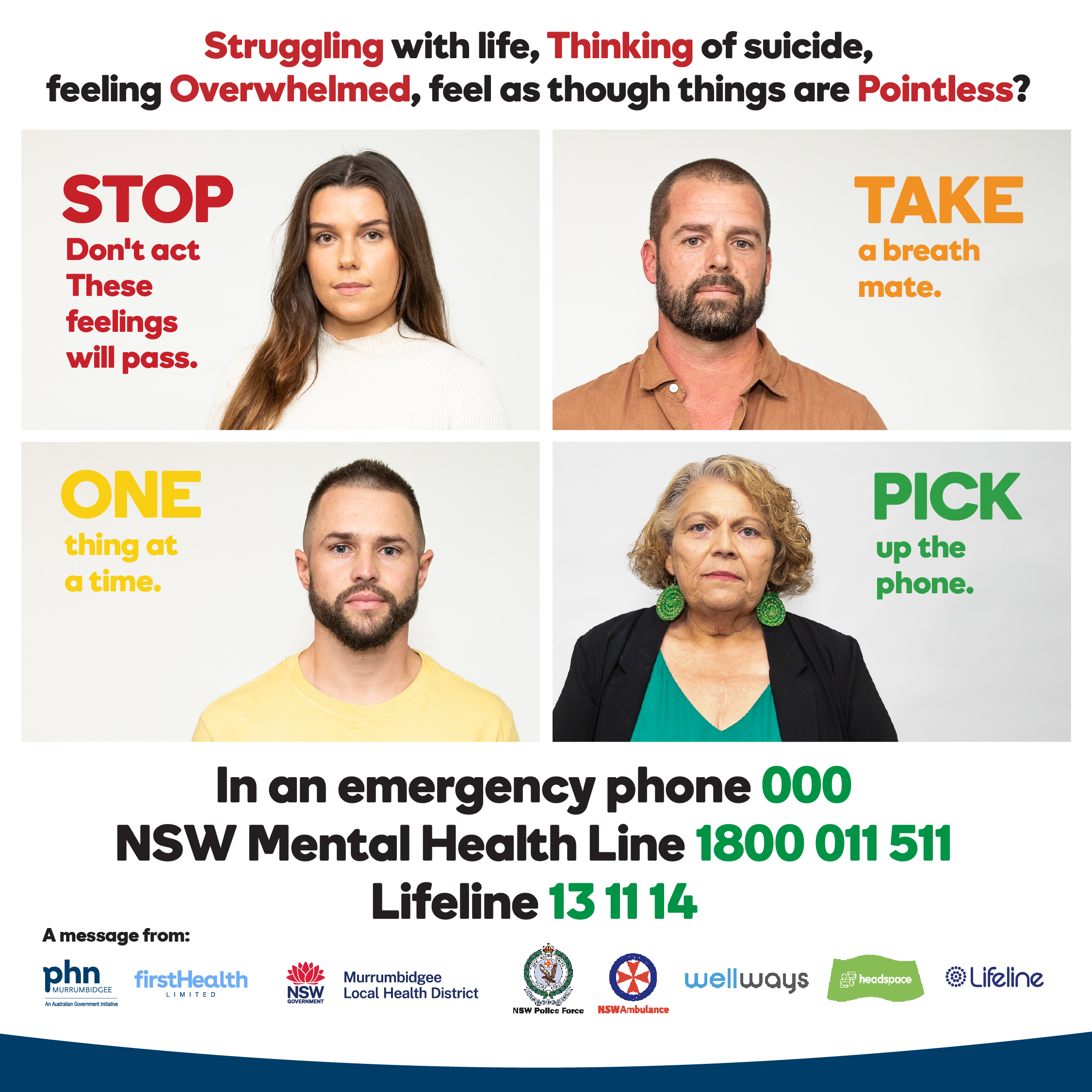 STOP, suicide prevention campaign