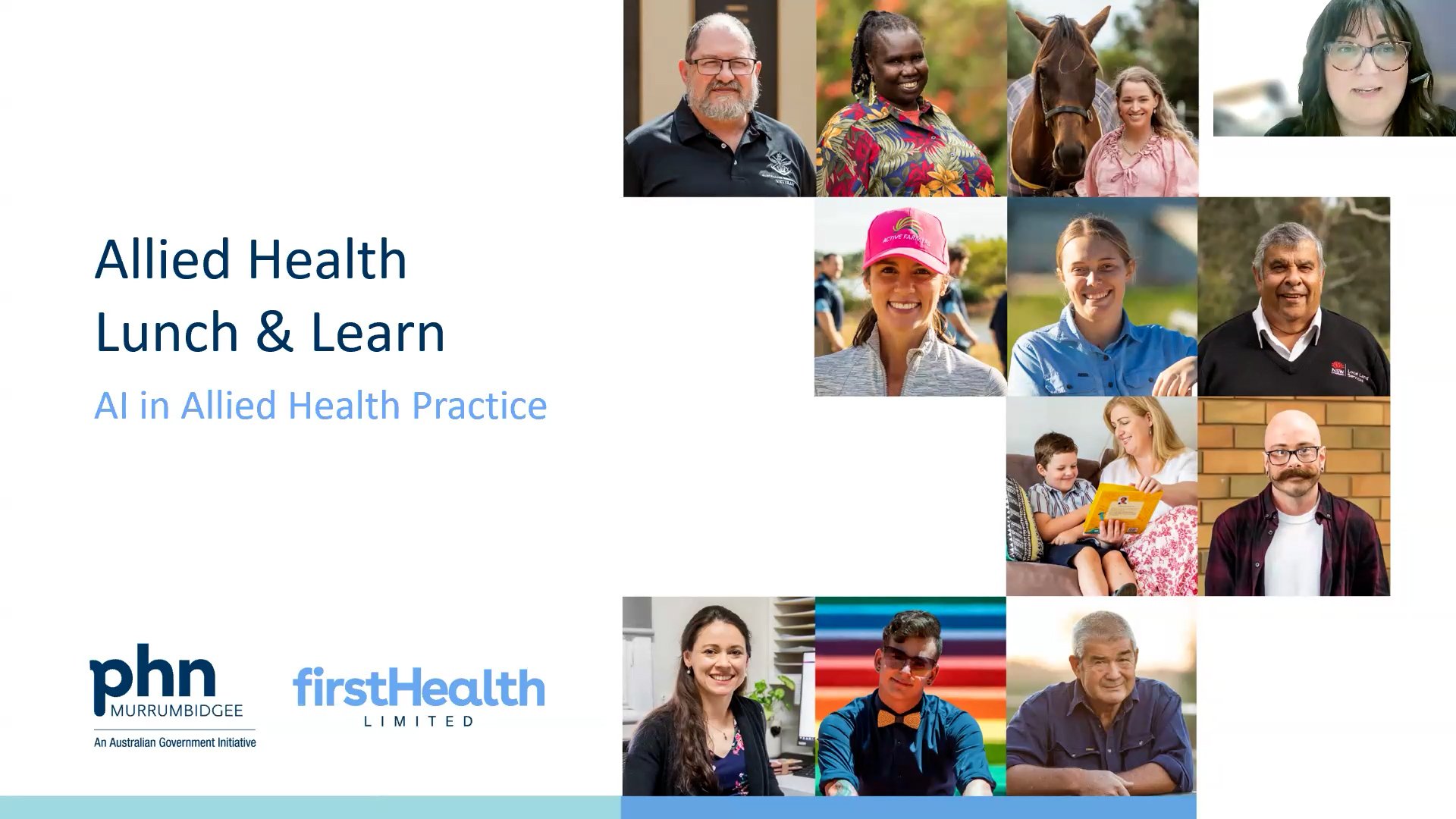 Allied Health: Digital Lunch &amp; Learn Webinar Series 3