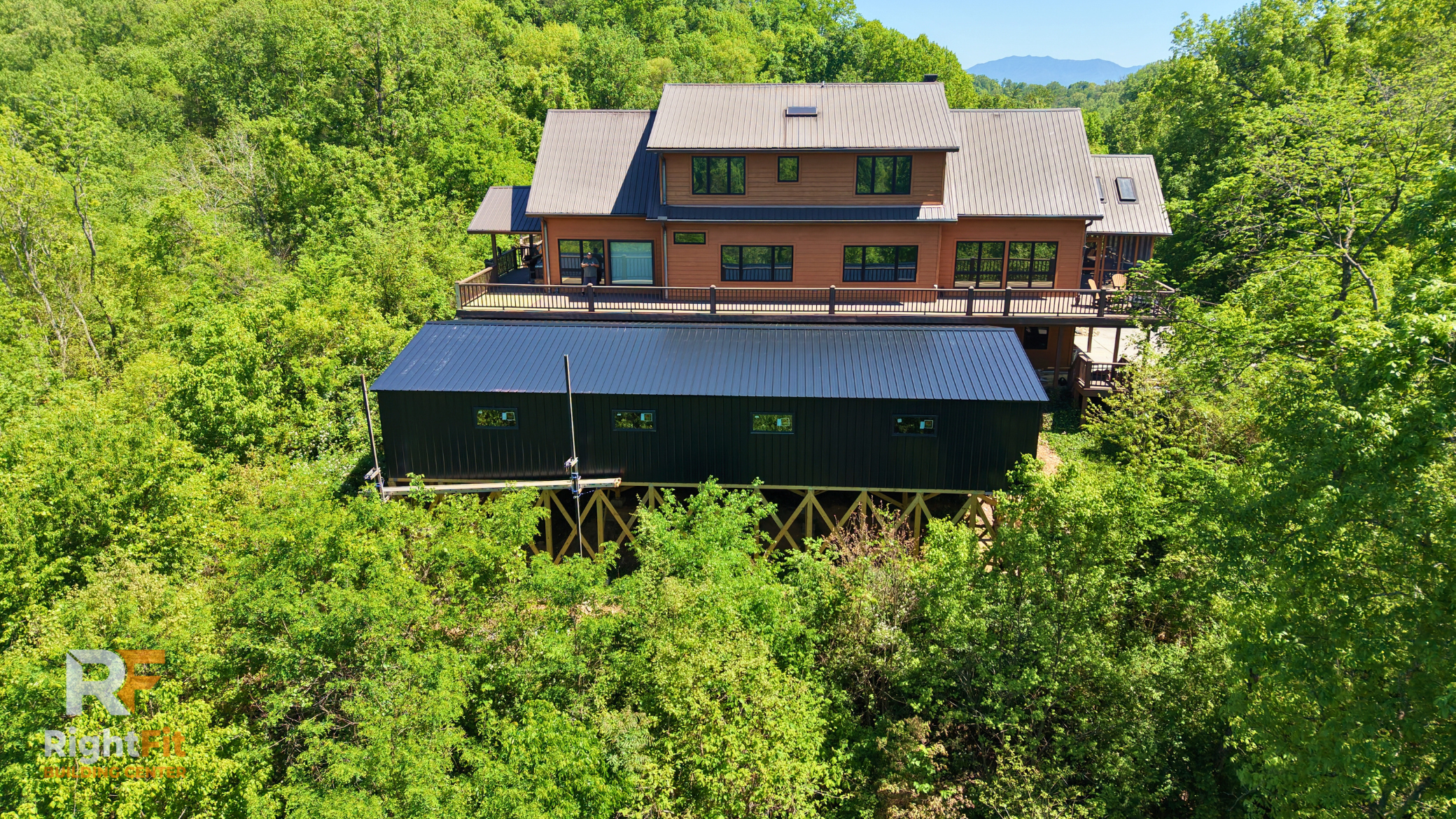 The Tennessee Sky Deck covered outdoor living project in Seymour Tennessee