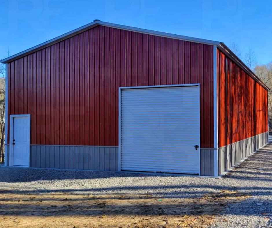 30×55 custom steel building serving the Lexington, Kentucky area.