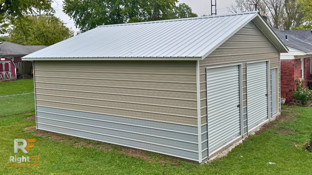 24x25 metal garage in Springfield Ohio