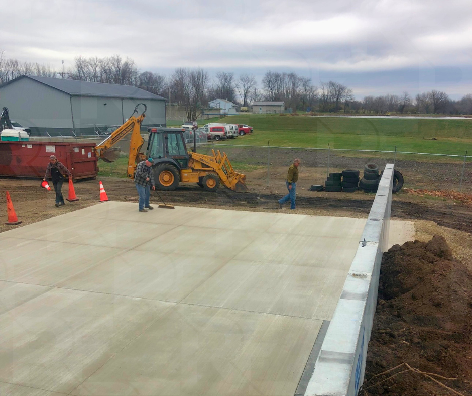 30×25 steel material storage building in Goshen Township, Ohio