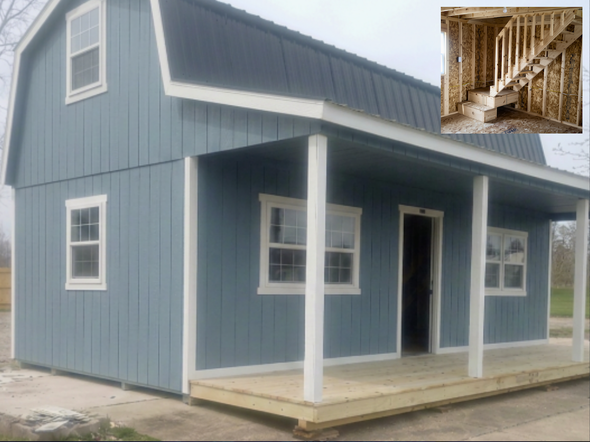 2 Story Barn in Ohio with a 6' porch