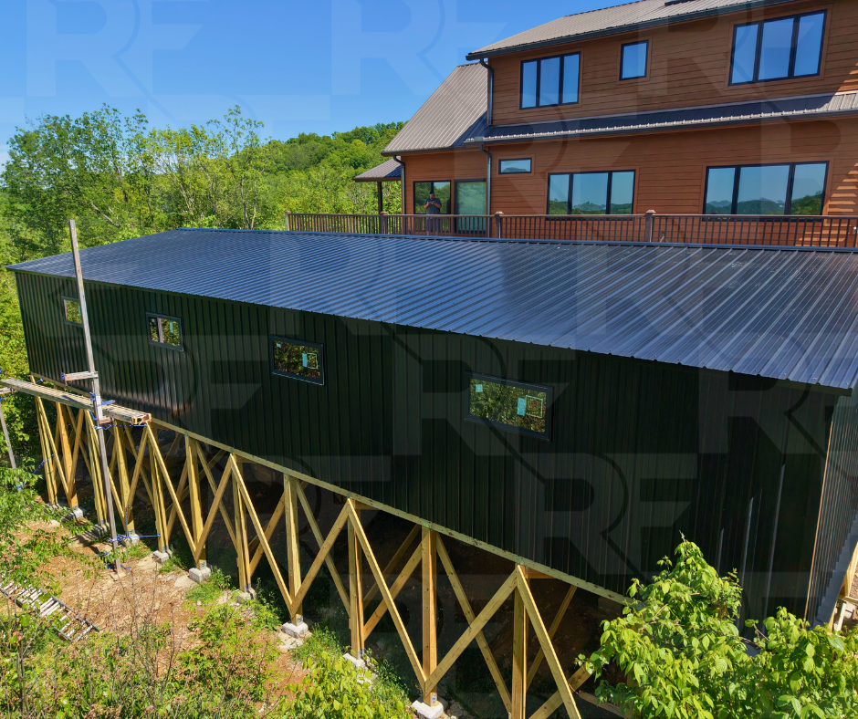 RightFit Building Center custom sky deck project