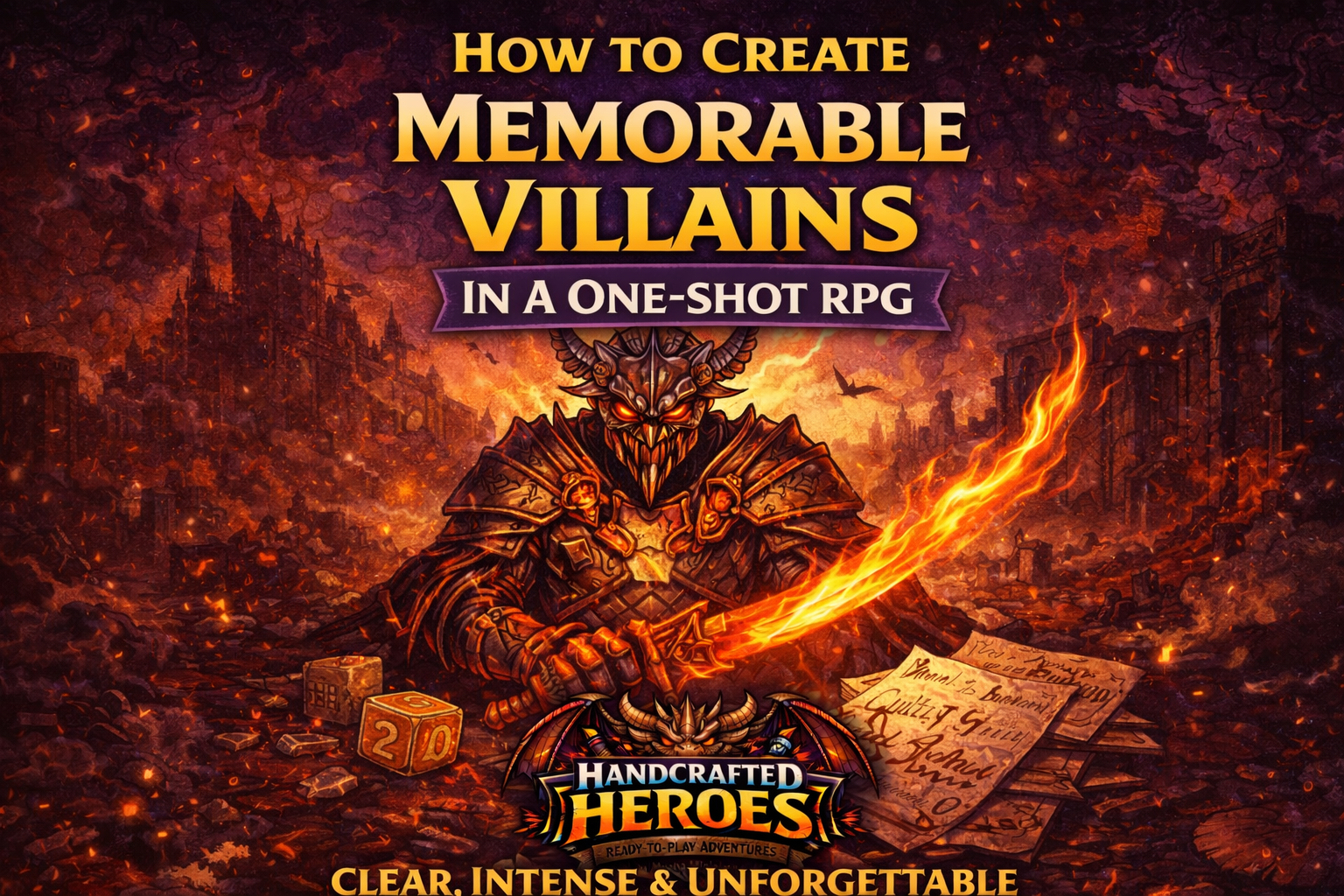 How to Create Memorable Villains in a One-Shot RPG