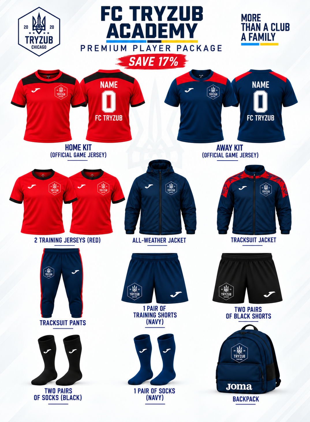FC Tryzub Academy Premium Package