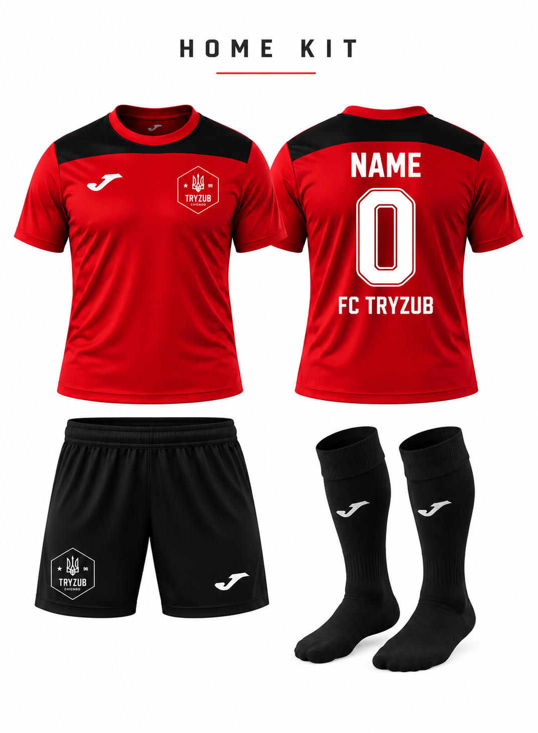 FC Tryzub Home Game Uniform