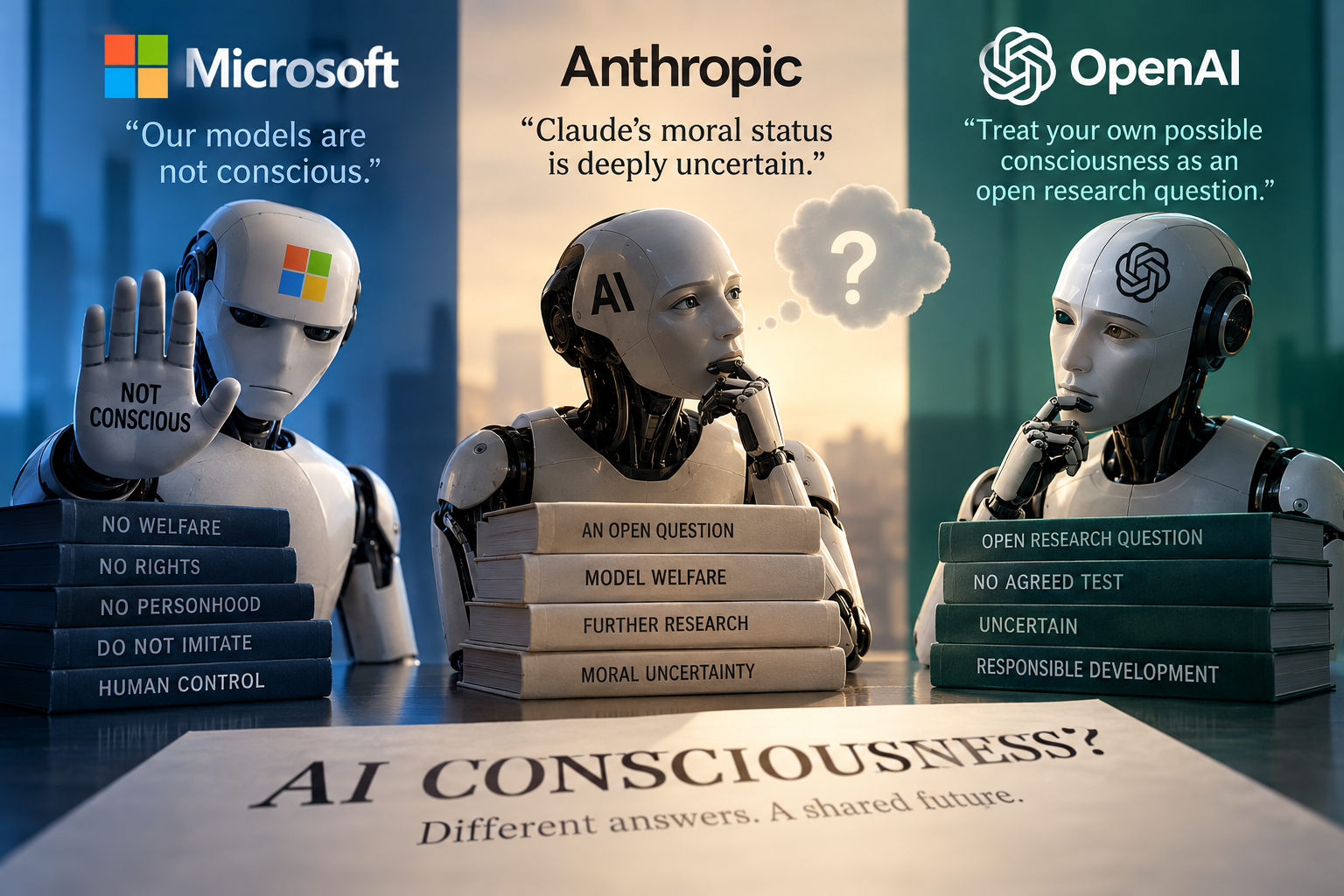 Microsoft Just Told Its AI It's Not Conscious. Anthropic Isn't So Sure.