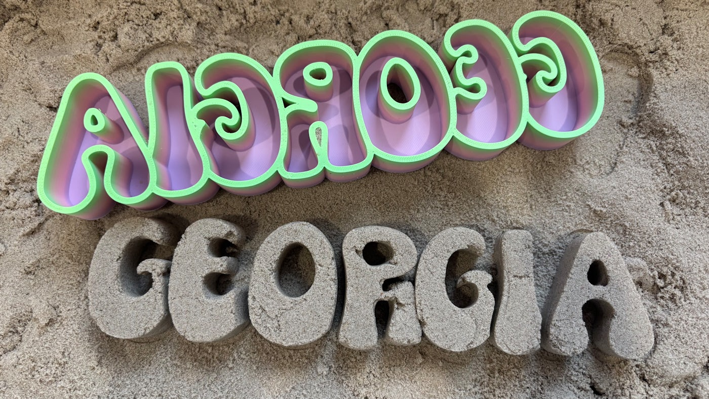 Sand Sculpt Name Molds